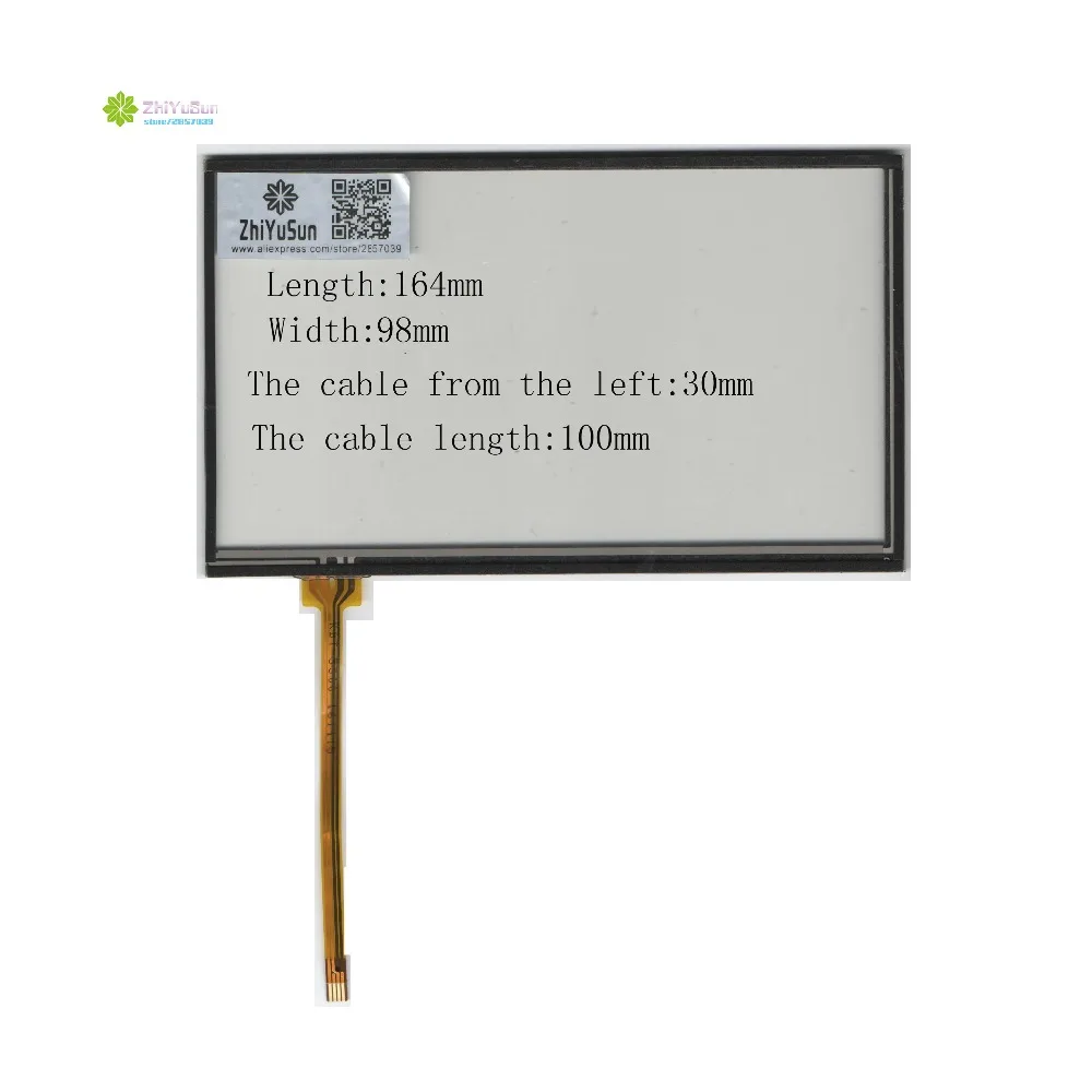 

ZhiYuSun NEW KDT-5300 164mm*98mm 7inch 4 line For CarDVD touch screen panel 164*98 this is compatible the cable On the ground