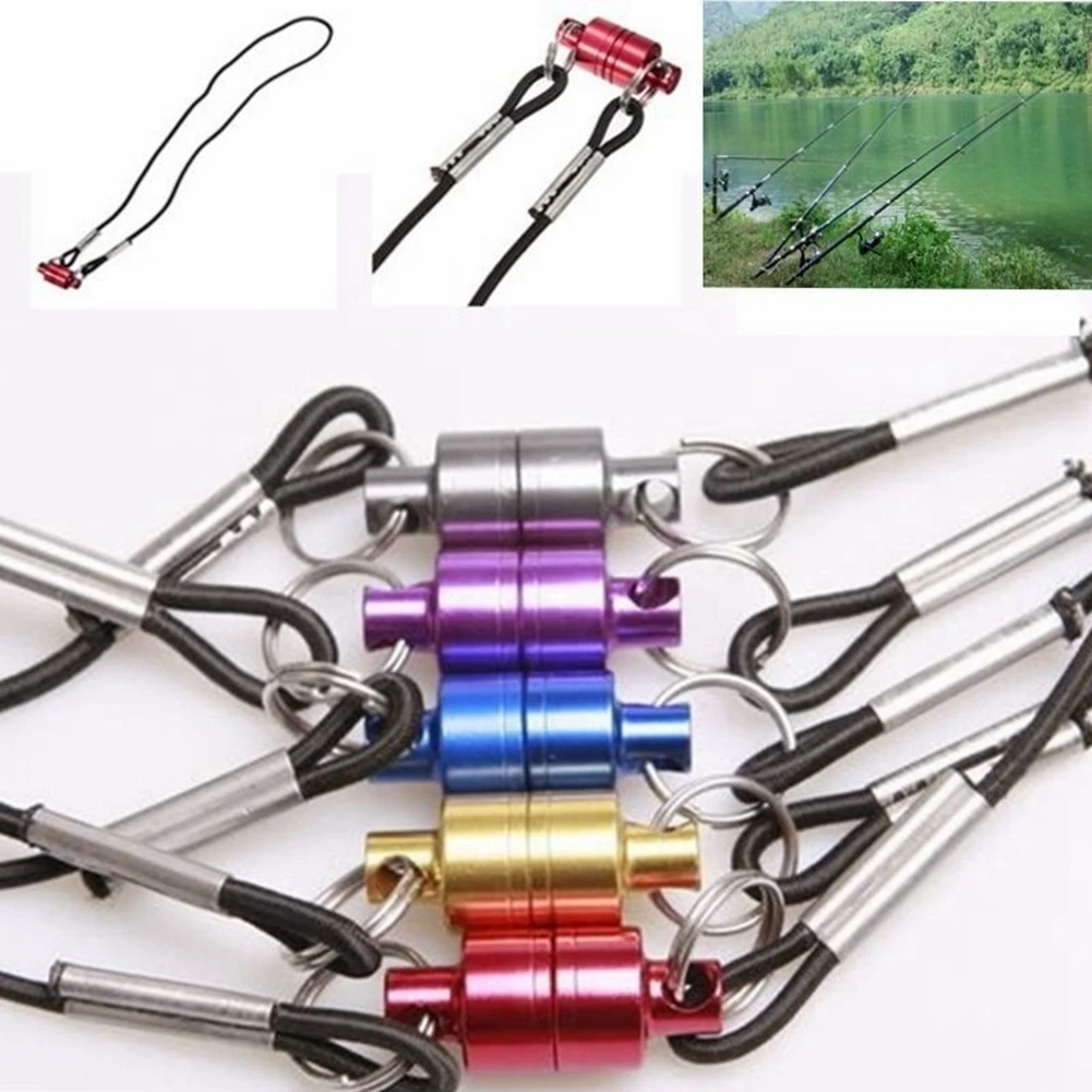 

Fly Fishing Quick Magnetic Net Gear Release Buckle Tool Landing Lanyard Tether fishing accessory