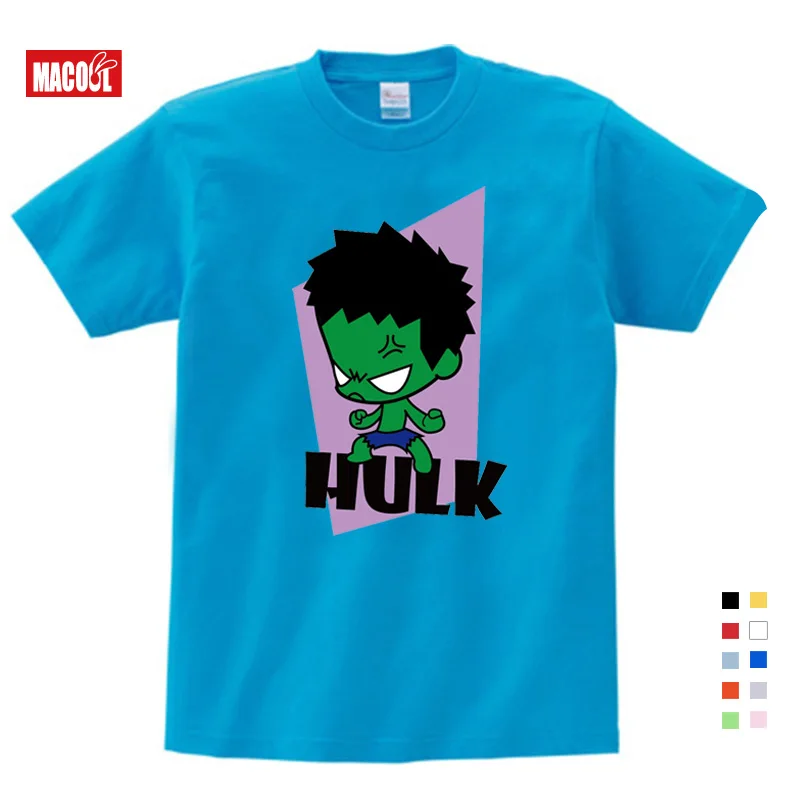 2019 Boy TShirt Superman Batman Captain America The Flash Marvel Movie Men Cosplay Girls T-Shirts Gifts for Children's Birthday