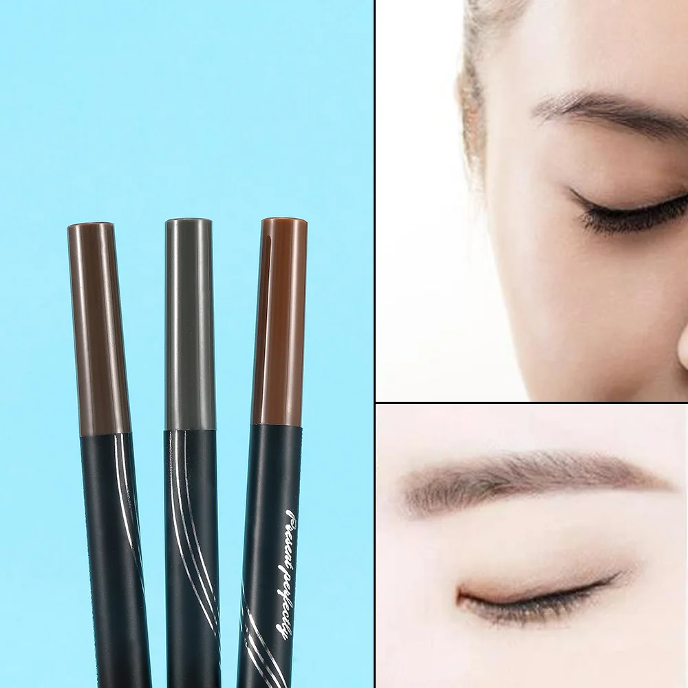 3 Colors Automatic Matte Eyebrow Pencil Waterproof Tattoo Brush Long-lasting Cosmetics Makeup Eye Brow Pen | Красота и здоровье