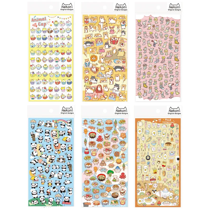 

Japanese food/Shiba Inu/ cat /panda Decoration Stickers DIY Planner Diary Scarpbooking Index Lable Sticker Escolar Papelaria