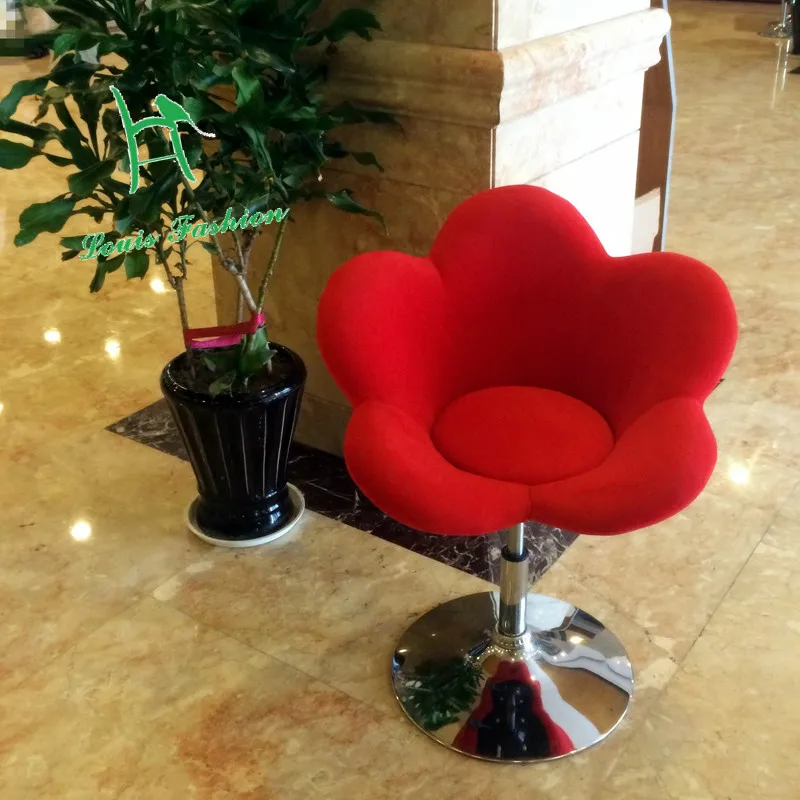 

BAR STOOL ELEVATED ROTATABLE FLOWER TYPE FASHION BAR CHAIR