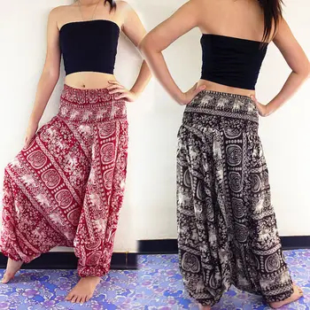 

New 2018 Women Comfy Yoga Beach Baggy Boho Gypsy Hippie Women Harem Pants Trousers