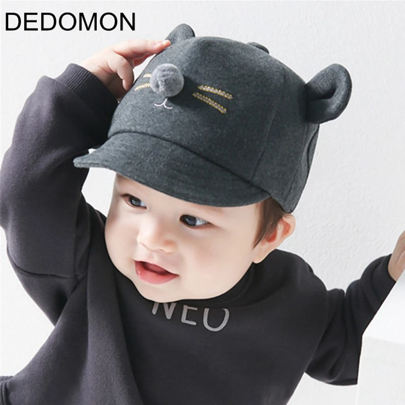 

Cartoon Cat Design Baby Hat Baseball Cap Cute Cotton Baby Boys Girls Summer Sun Hat Spring Autumn Peaked Cap