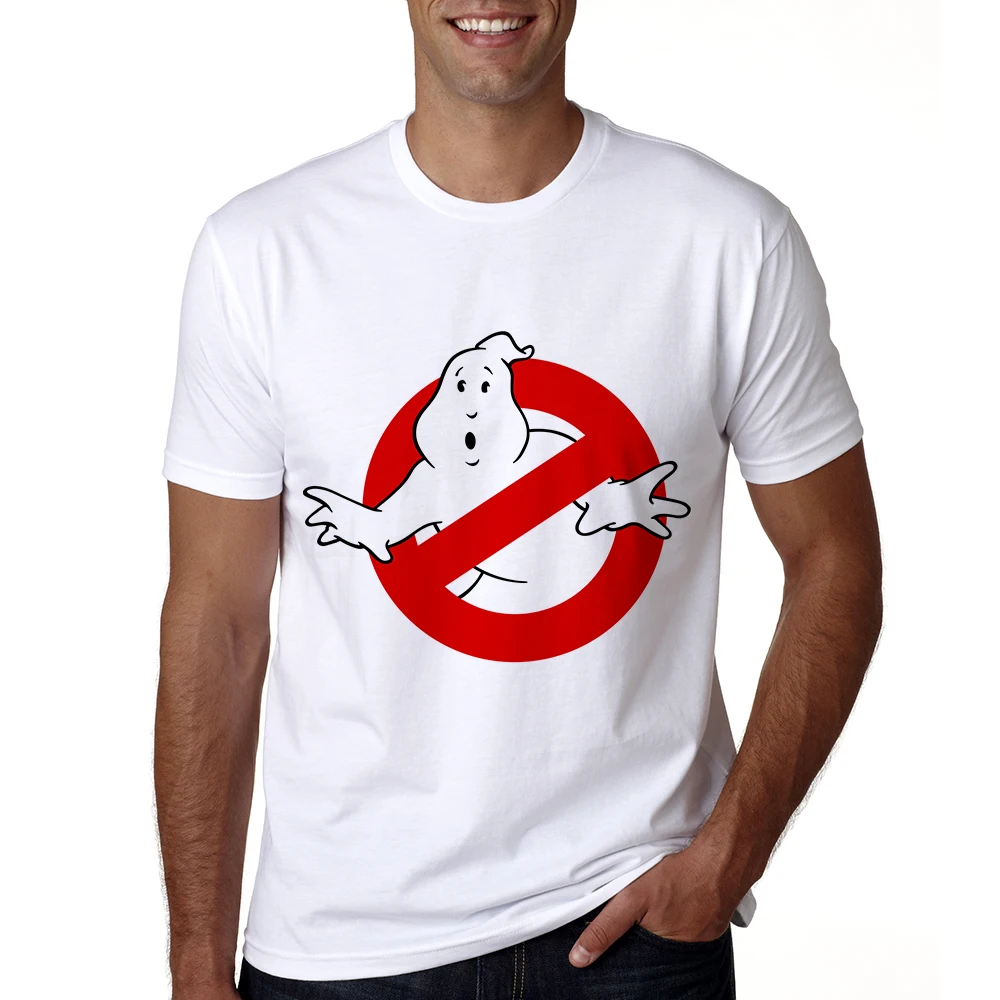 Новые Охотники за привидениями футболка Для мужчин короткий рукав Забавные футболки Повседневное Прохладный Охотники за привидениями