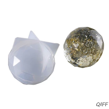 

Three-dimensional Multi-faceted Silicone Mold Ball Shape Resin Type Epoxy Tool Pendant Jewelry Making Molds