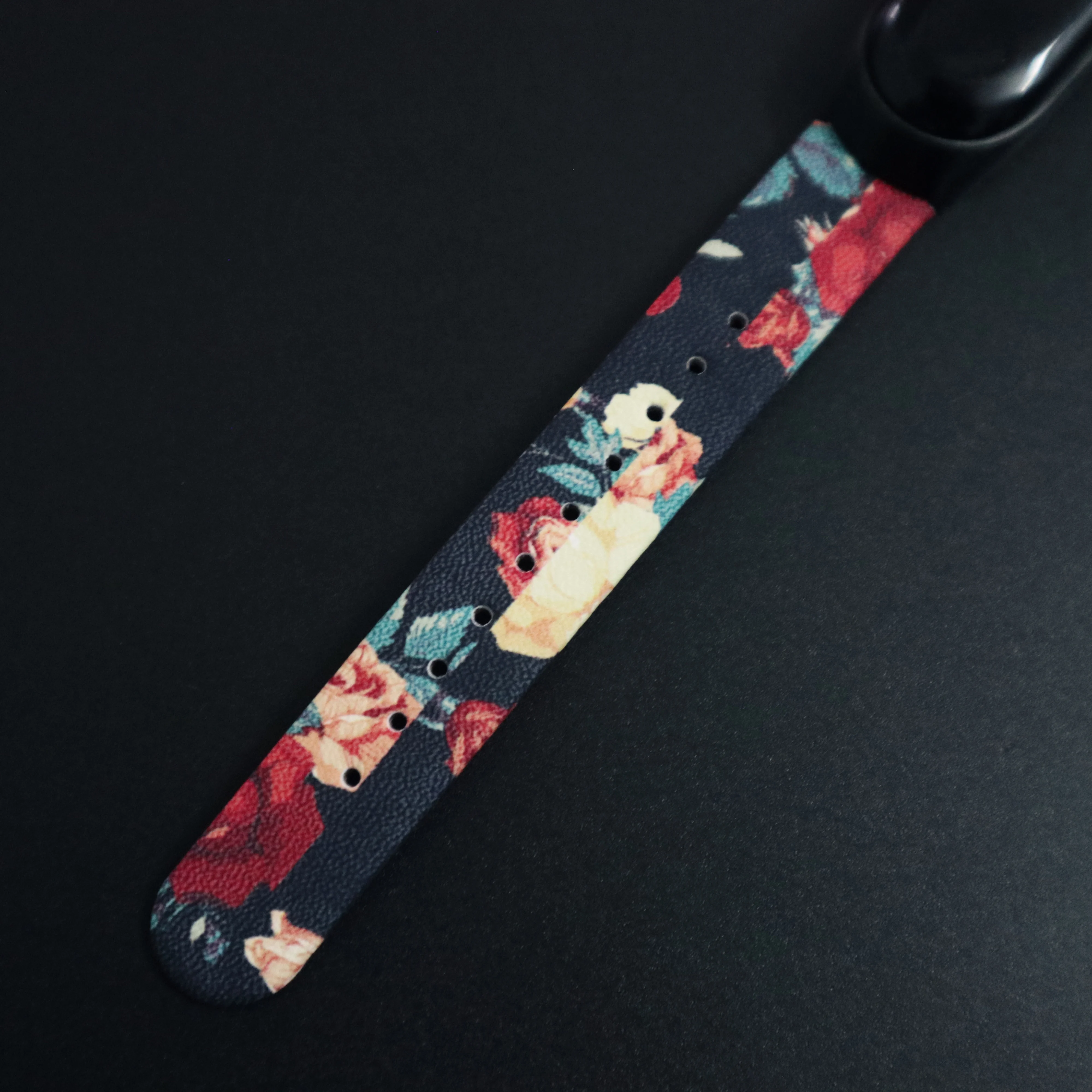 Цветочный ремешок для Mi Band 4 Кожаный браслет с ремешком для Mi Band 3 ремешок Miband 4 3 браслет из натуральной кожи ремешок на запястье