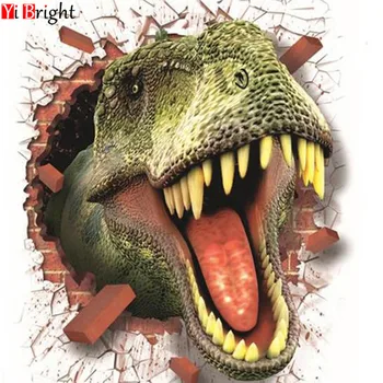 

DIY Needlework Diamond Painting dinosaur Diamond Embroidery full square Drill Rhinestone Mosaic Picture Home Decoration LWR