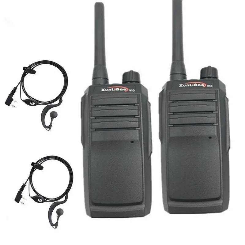 2 шт. 100% Geniue Xunlibao V10 Walkie Talkie 16CH двухстороннее радио UHF 400-470 МГц Портативный Ham FMR Radio 8