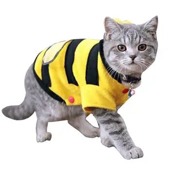 

TPFOCUS Luxury Pet Dog Dress Clothes Cute Creative Bee Style Pet Velvet Coat Warm Sweater Clothes Wear for Pets 2019