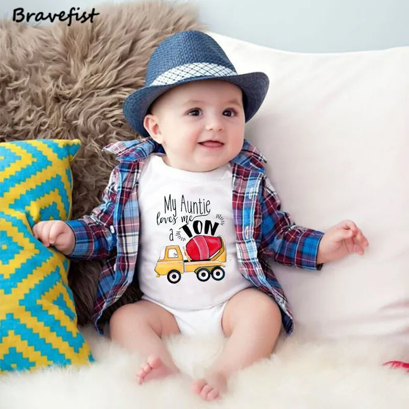 Harga Modis Bayi Bodysuit Lengan Pendek Bayi Anak Laki laki Perempuan Pakaian Kecil Bayi Onesie 0 24 M Bibi Saya loves Me Anak anak Jumpsuits
