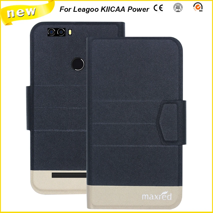 5 цветов оригинал! Чехол Leagoo для KIICAA Power высококачественный откидной Ультратонкий