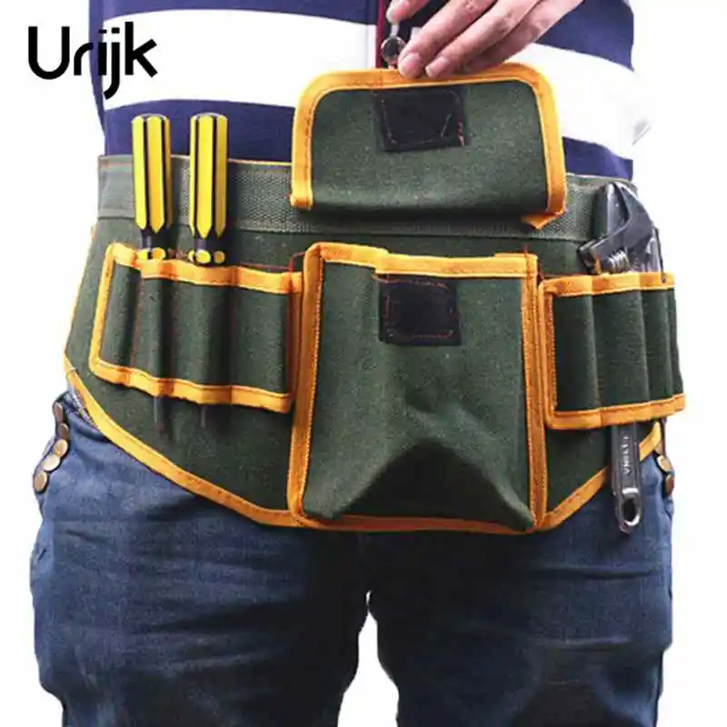 

Urijk Adjustable Waist Belt Hardware Tools Pockets Electrical Tool Bags Without Tool Construction Packs Thicker Canvas Bag