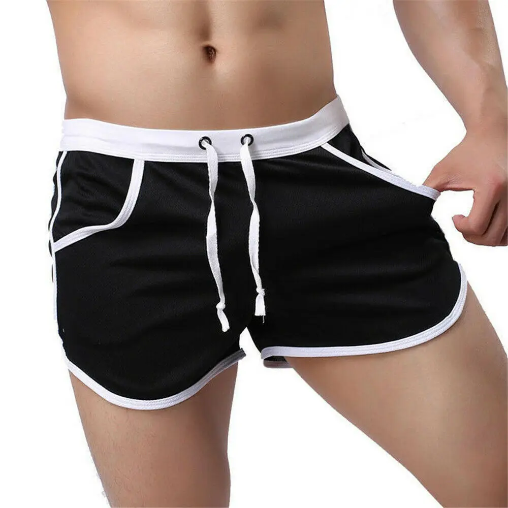 80% OFF Hot Men Board Shorts Summer Beach Casual Loose Elastic Waist Sexy Comfort Athletic Gym Sports Training Swimwear Short Pants