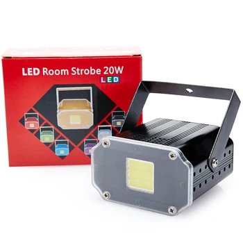 

New 20W Compact DJ Strobe Light White Color Powerful Disco Strobe Effects Lighting for Party Family Disco DJ