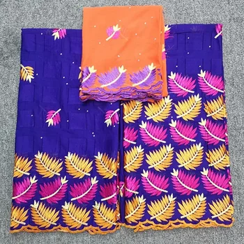 

New design African cotton Lace Fabric high quality african swiss voile lace fabric for women dress 5+2yards. SHH008