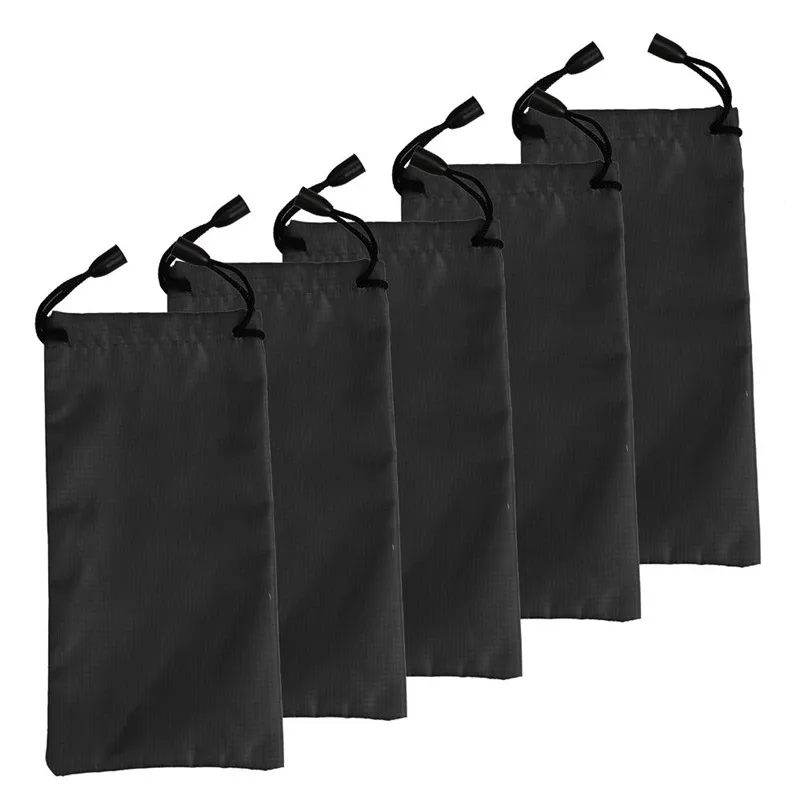 

5pcs Set Sunglasses Eyeglasses Drawstring Bag Dustproof Pouch Bag home outdoor travel sunglasses storage holder bags drop ship