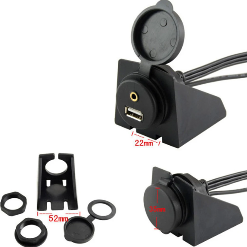 1 м AUX до 3RCA Автомобильный USB удлинитель мотоцикл приборная панель катера водонепроницаемый USB2.0 УДЛИНИТЕЛЬ