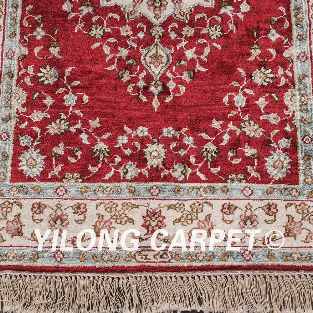 YILONG 2 'x 3' турецкий Шелковый Ковер Классический дизайн ручной работы