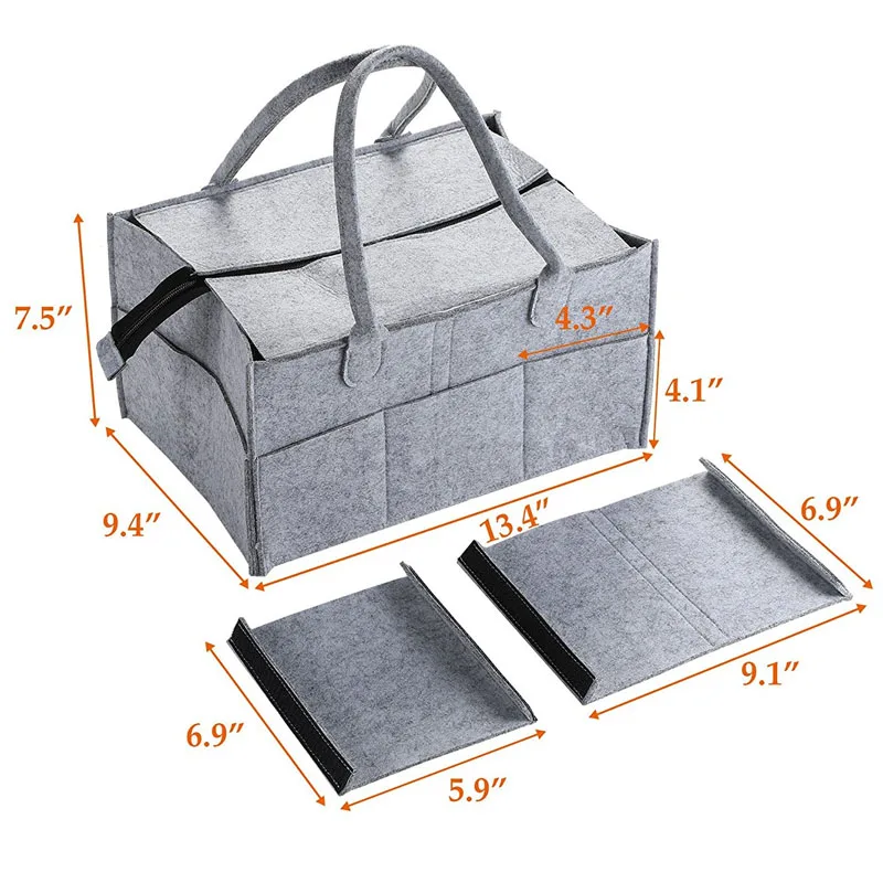 С крышкой сумка для хранения, складная детская пеленка Caddy Органайзер подарок детские игрушки Портативная сумка/коробка для автомобиля для смены в путешествии Настольный Органайзер