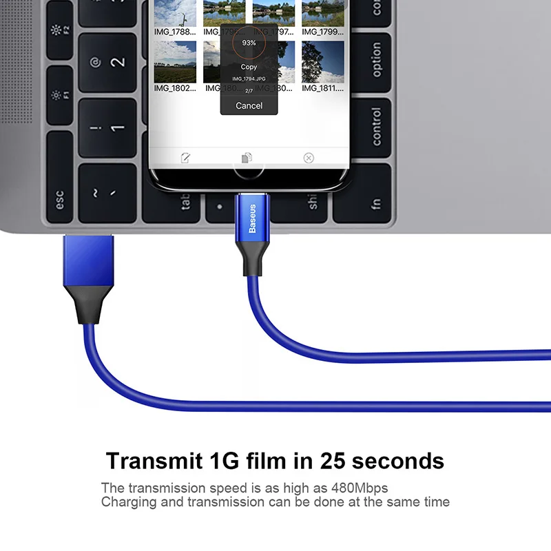 Кабель Micro USB Baseus для Samsung S7 S6 кабель быстрой зарядки и синхронизации данных Xiaomi Redmi