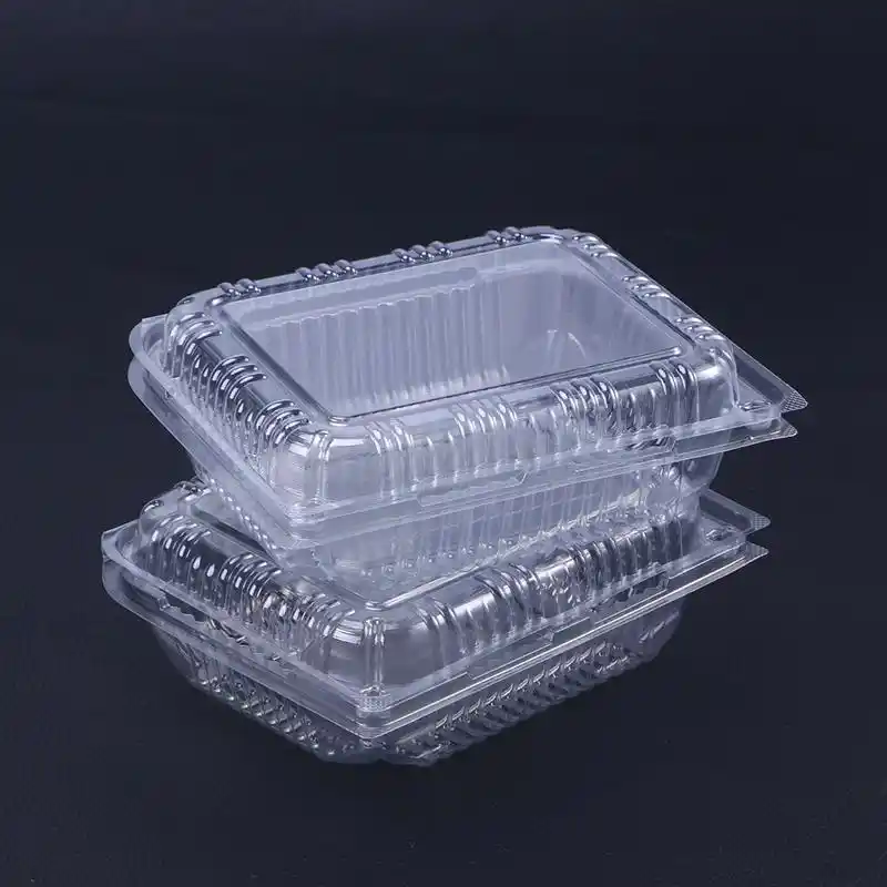 10PCS Disposable 5 Compartment Food Storage Containers Round Plastic
