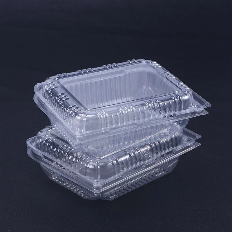Contenedores de plástico desechables tapa transparente para llevar, de comida para Postres, frutas, verduras, 17, 5x14,3x6cm, Uds.|Botellas, tarros y cajas| - AliExpress