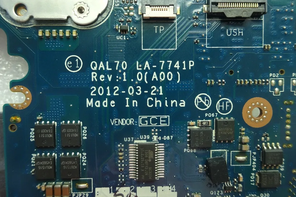 E6330 материнская плата CN-0VH0D7 0VH0D7 0VHL0D7 LA-7741P I3-3120M для DELL E6330 Материнская плата ноутбука протестирована работа
