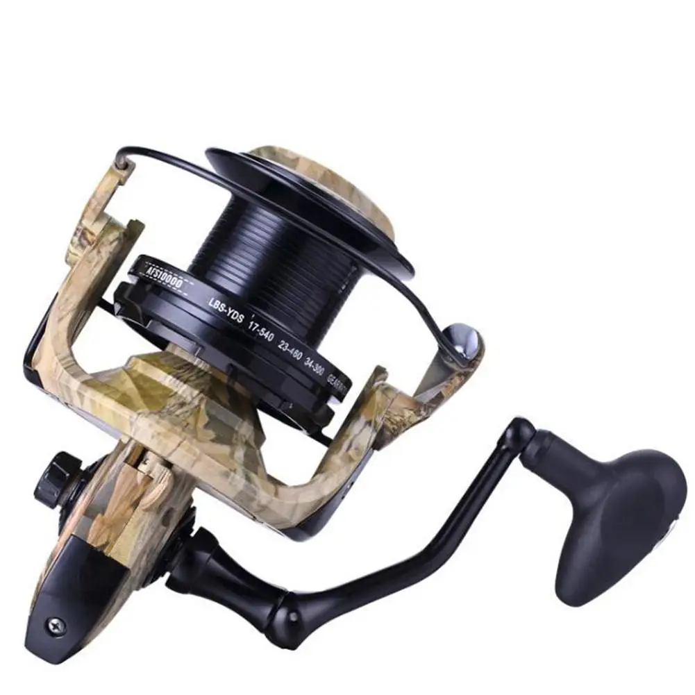 LumiParty Spinning Fishing Reel Baitcasting Metal AFS5000 10000 Long