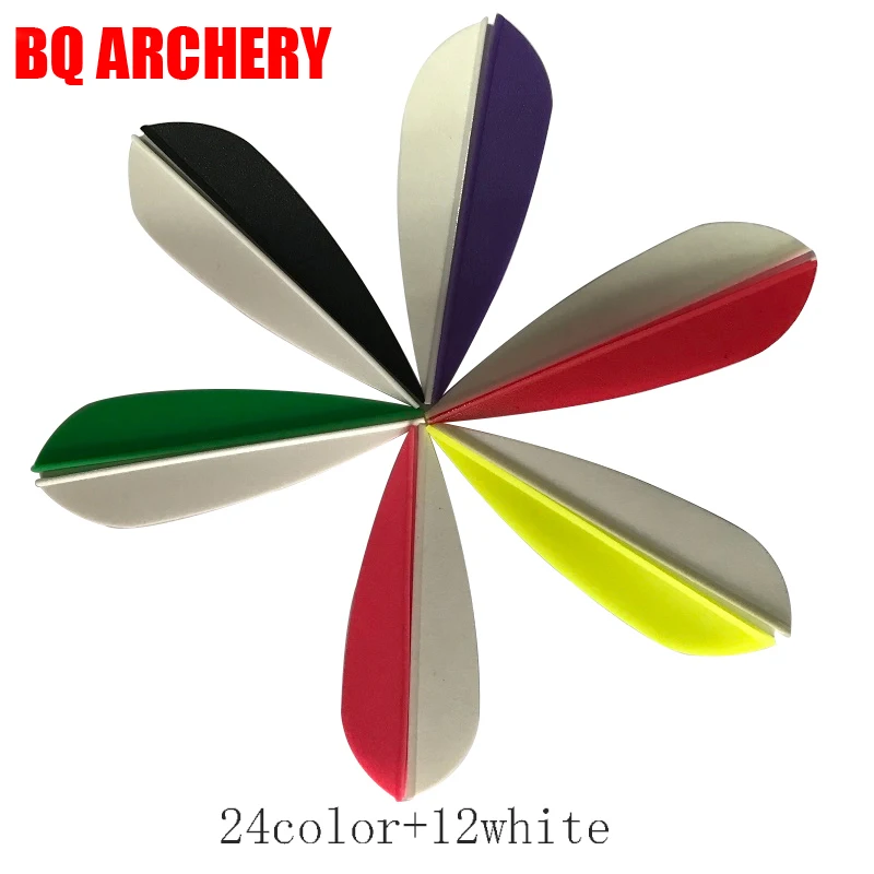 

36pcs Archery Arrow Vanes 2.8inch plastic for Carbon Arrows shaft Compound Recurve bow Hunting Shooting DIY
