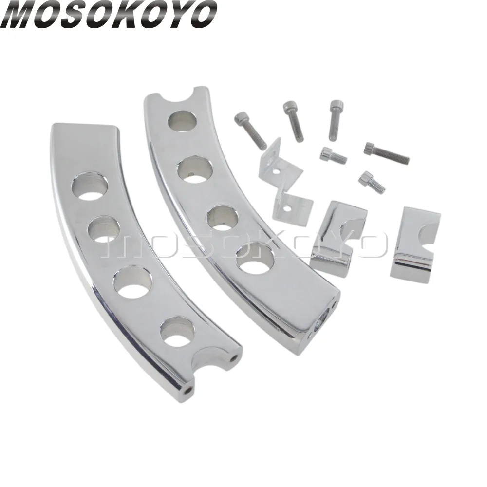 Хромированный руль для мотоцикла с 5 отверстиями 6," Rise Bar Mount для Suzuki Boulevard M109R 2006-2009 Черный