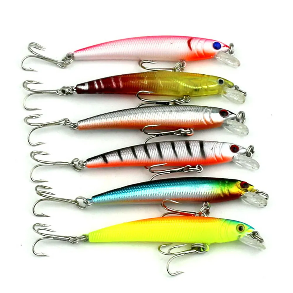 

wholesale sale 43Pcs/set Mixed Models Fake Fishing Lures Mix Minnow Lure Crank Bait Artificial Bait Fishing Lures Carp Kit