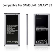 2800 mAh mobile téléphone batterie de Remplacement pour Samsung Galaxy S5 SM-G900H SM-G900F SM-G900I EB-BG900BBE avec NFC zéro 0 Cycle
