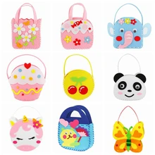 Ремесленные наборы для детей игрушка Нетканая ткань сумка DIY Dindergarten сумки ручной работы Детские швейные проекты комплект ткани детские игрушки «сделай сам»