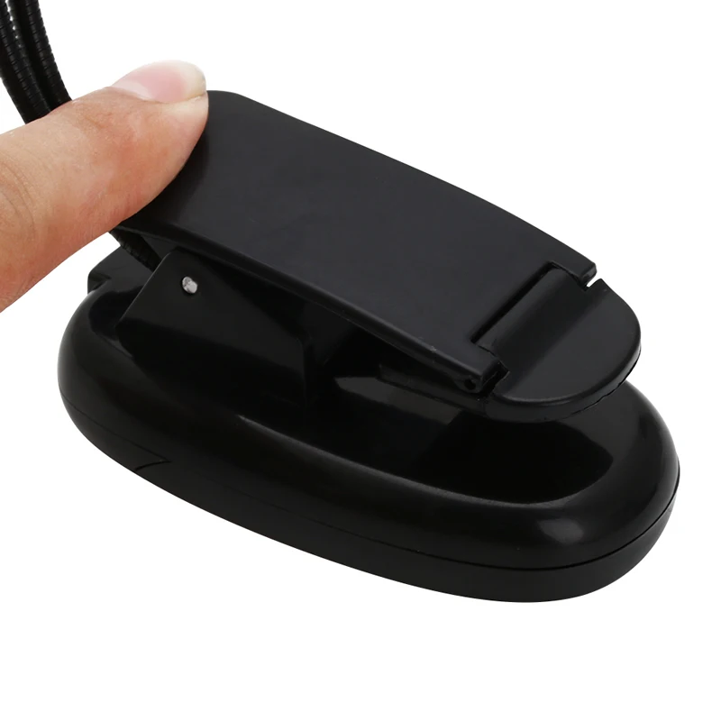 

Flexible Dual Arm Light 6 LED Two Heads Lamp Clip Reading For Tablet Laptop iPad 2018 New