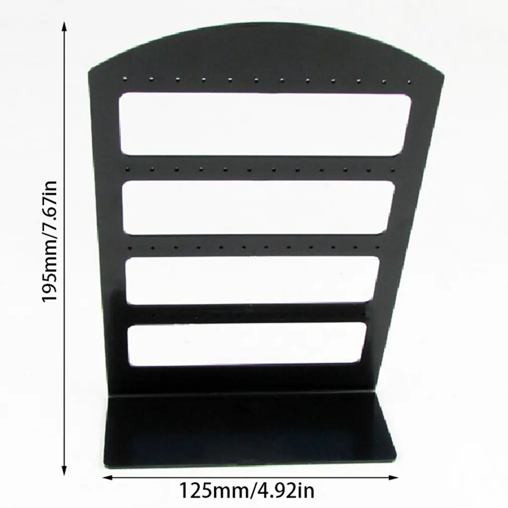 2pcs 48 Holes Earrings Ear Studs Display Holder Stand Showcase Plastic Jewelry Organizer Rack Flat Earring Holder 2pcs 48 Holes Earrings Ear Studs Display Holder Stand Showcase Plastic Jewelry Organizer Rack Flat Earring Holder
