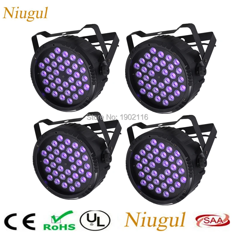 

4pcs/lot Newest With Reomte Control Ultraviolet Stage Light ,36 LEDS Par Light ,DMX512 LED Par Club Party Light Strobe,UV Effect