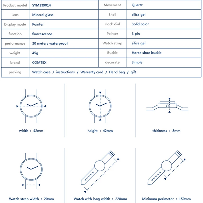 Comtex часы Для женщин Мода Повседневное кварцевые силиконовые роскошные