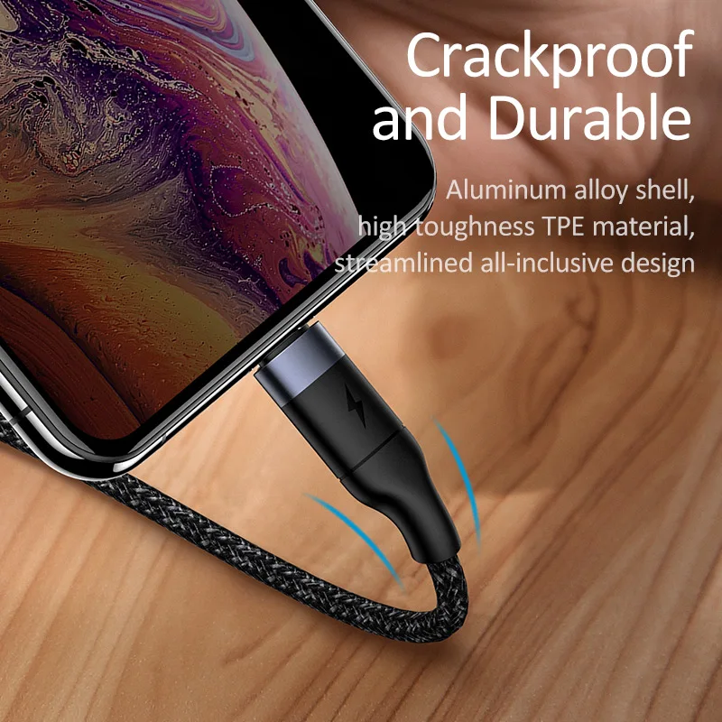  USAMS USB C Kabel zu iPhone Kabel für iPhone X XS XR 18W PD Schnelle Lade USB Typ C kabel Lade Date