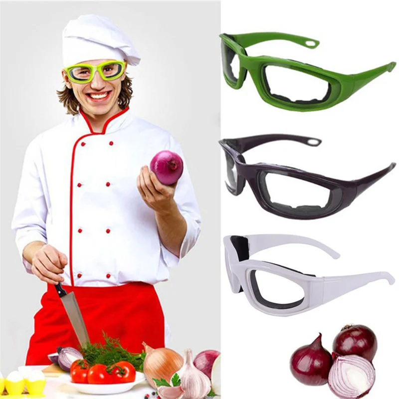 

1Pc Kitchen Accessories Cut Vegetables Onion Pepper Ginger Garlic Goggles Barbecue Safety Glasses Eyes Protector Cooking Tools