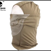 EMERSON светящийся череп капот тактический страйкбол Wargame Велоспорт все маски для лица оливковый Драб EM6636 OD