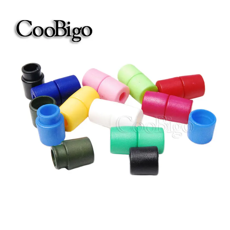 15pcs Pack Colorful Plastic Buckles Breakaway Safety Pop Barrel Connector Clasp Necklace