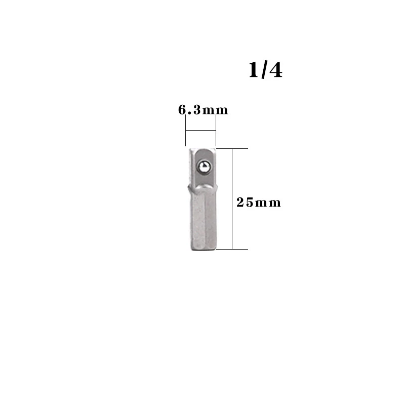 TUOSEN пневматическая розетка адаптер для ударного драйвера с шестигранным хвостовиком К квадратной розетке сверла бар Удлинитель Набор 1/" 3/8" 1/2"