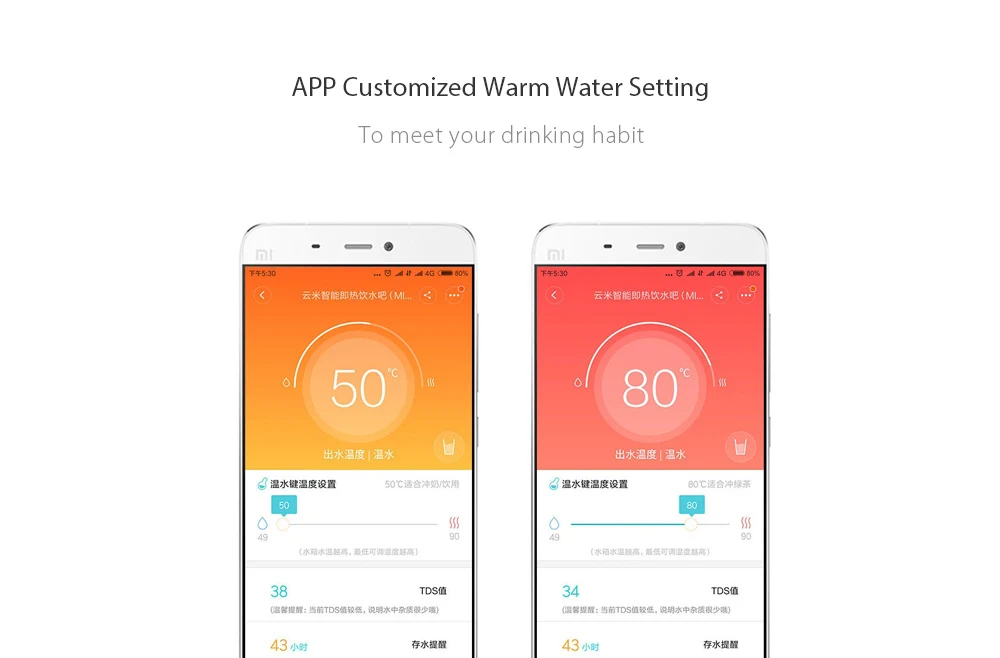 Xiaomi VIOMI APP control 4L умный мгновенный диспенсер для горячей воды качество воды Indes детское молоко партнер нагреватель бутылка для воды