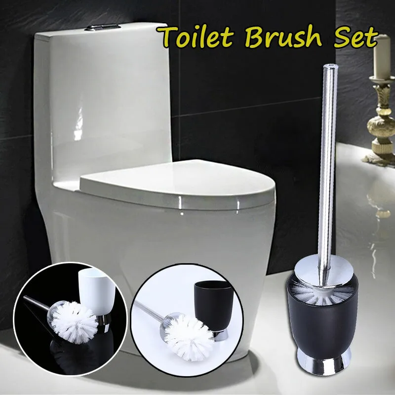 Clean A Bathroom Set european soft toilet brush with stainless steel long handle and Clean A Bathroom Set european soft toilet brush with stainless steel long handle and