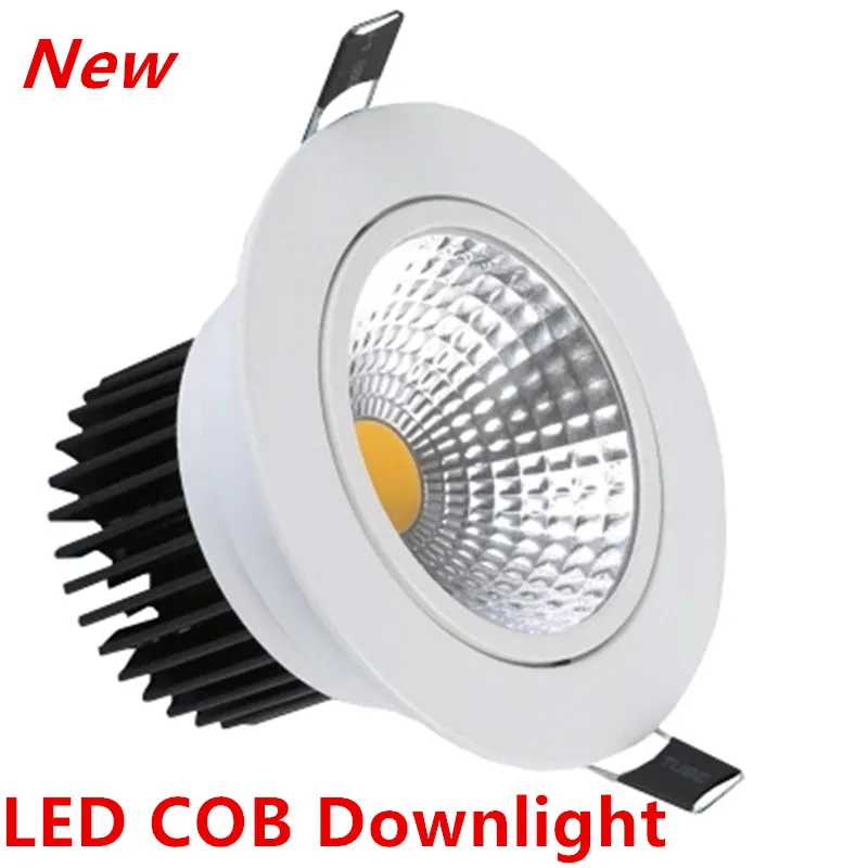 

LED Dimmable Led downlight light COB Ceiling Spot Light 3w 5w 7w 12w 85-265V ceiling recessed Lights Indoor Lighting