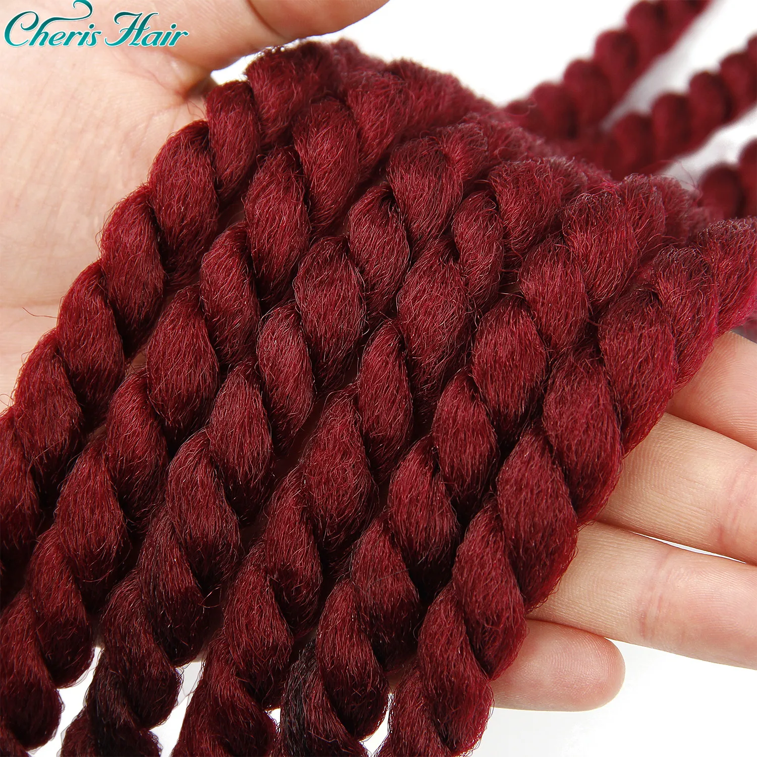 

Senegalese Twist Crochet Braids Hair 22 Inch Big Size Ombre Color Synthetic Kanekalon Fiber Crochet Braids Cheveau Hair Piece