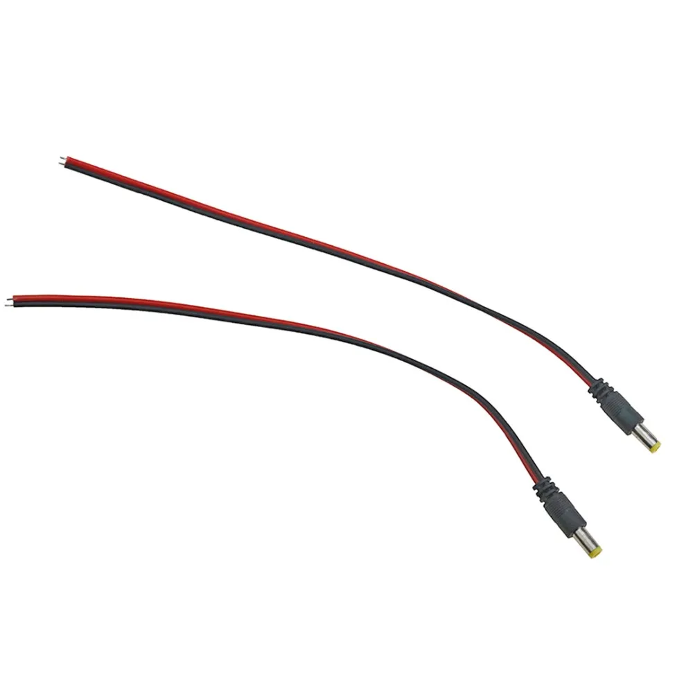 Удлинитель для кабеля постоянного тока 5 5*2 1 мм 26 см|connecting wires|for led stripsextension cable wire |