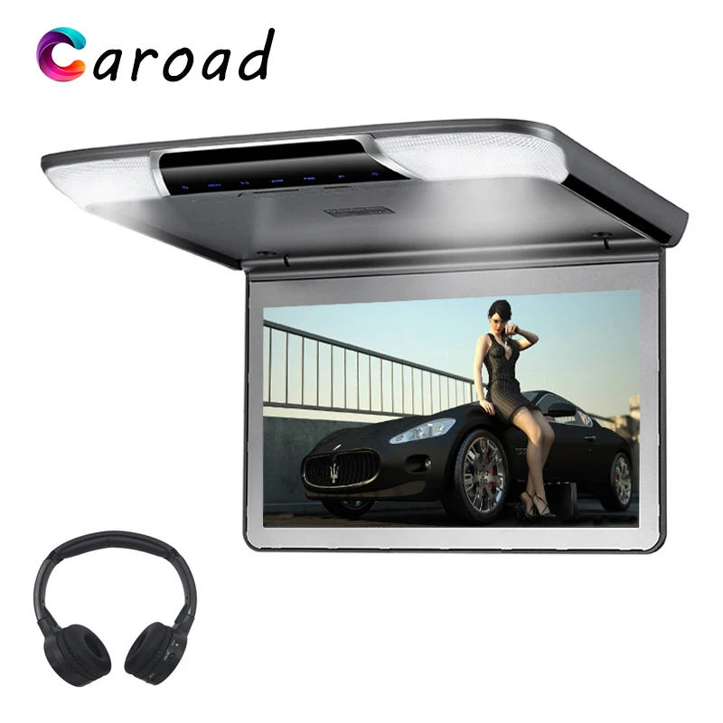 

Caroad Monitor In Car 11.6" HD Digital Screen Ultra Slim Car Roof Monitor With HDMI/USB/SD/IR/FM Transmitter/Speaker MP5 Player