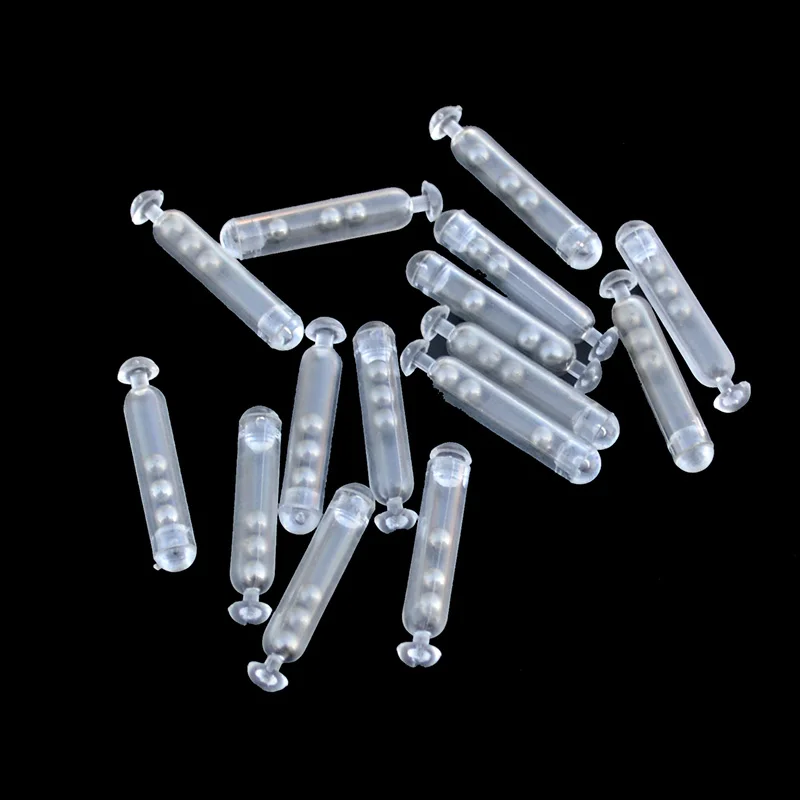 

Fishing Rattle Tubes 10pcs/lot Clear Plastic Fishing Lure Insert Rattle Tube Soft Worm Fishing Lure Accessories Dropshipping